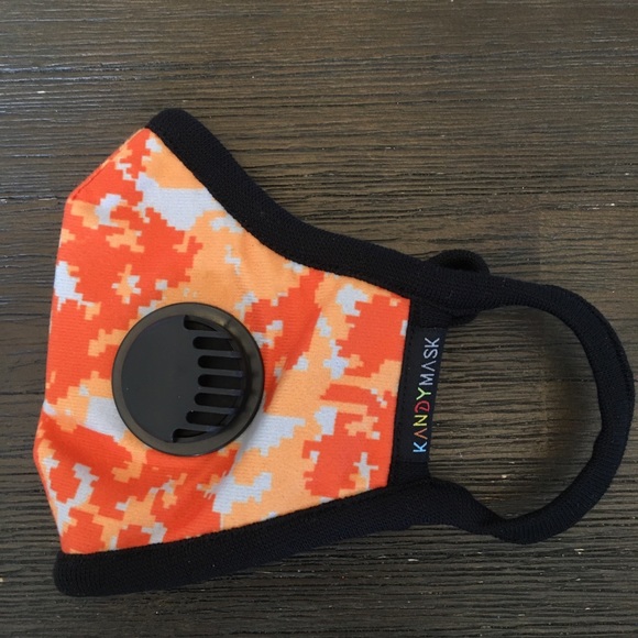 KandyMask Orange Camo N99 Face Mask - Picture 4 of 8